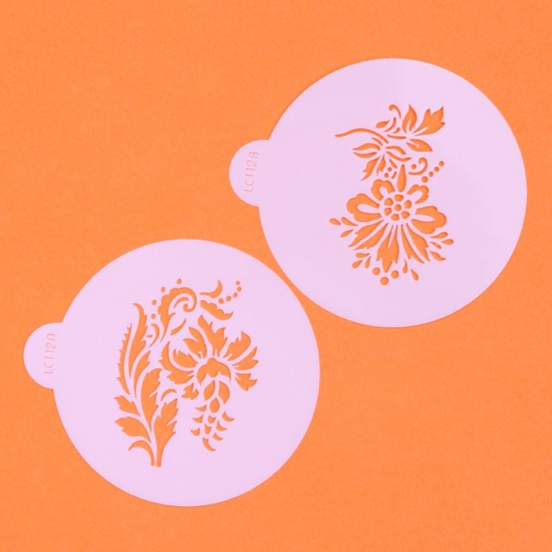 Elegant Flower Cupcake Top Stencils - Lindy's (LC112) SKU18040