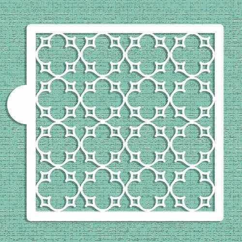 Parisian Lattice Allover Cake Stencil - CM011 00018