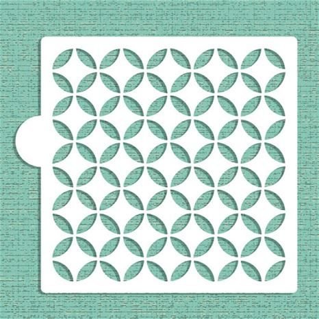 Modern Circle Cake Stencil - CM001 00019
