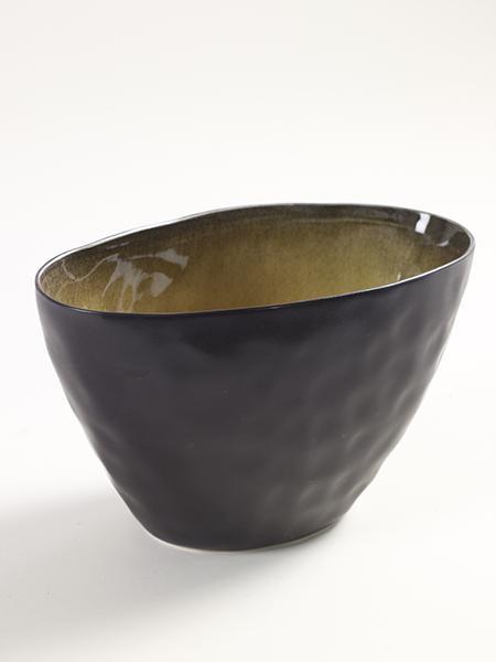 PURE Kugelschale • Vase L20,5 x H13cm grün • SERAX Handarbeit 56049