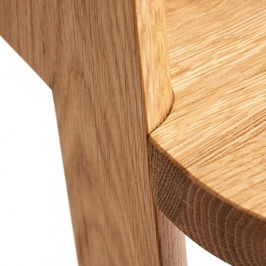 Hockerleiter Eiche • 2 Stufen Tritt • Butler