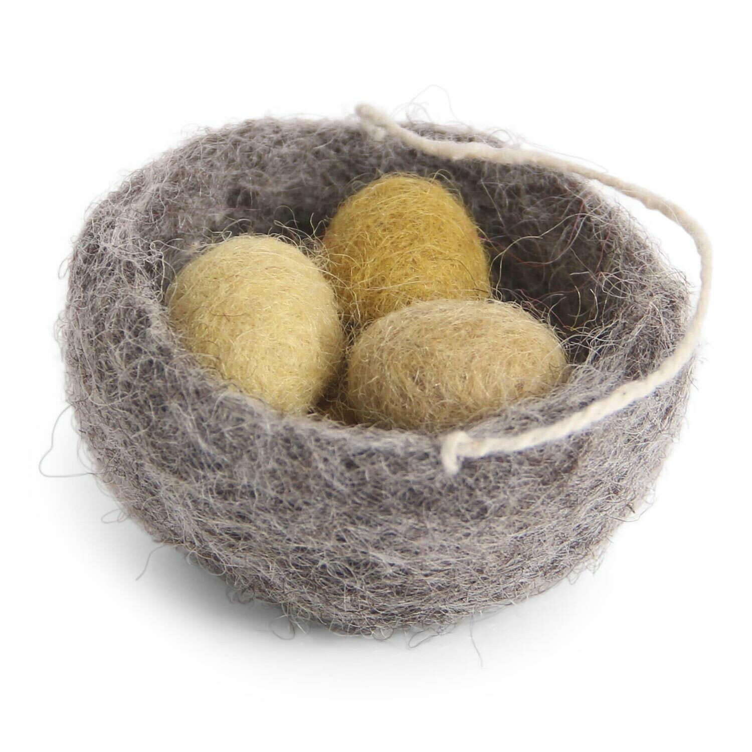 Nest mit Eiern aus Filz Nest mit Eiern aus Filz