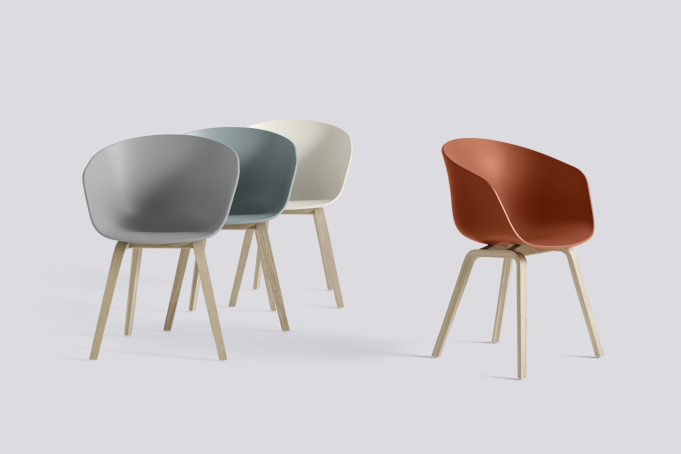 Designklassiker Schalenstuhl in vielen Farbvariationen