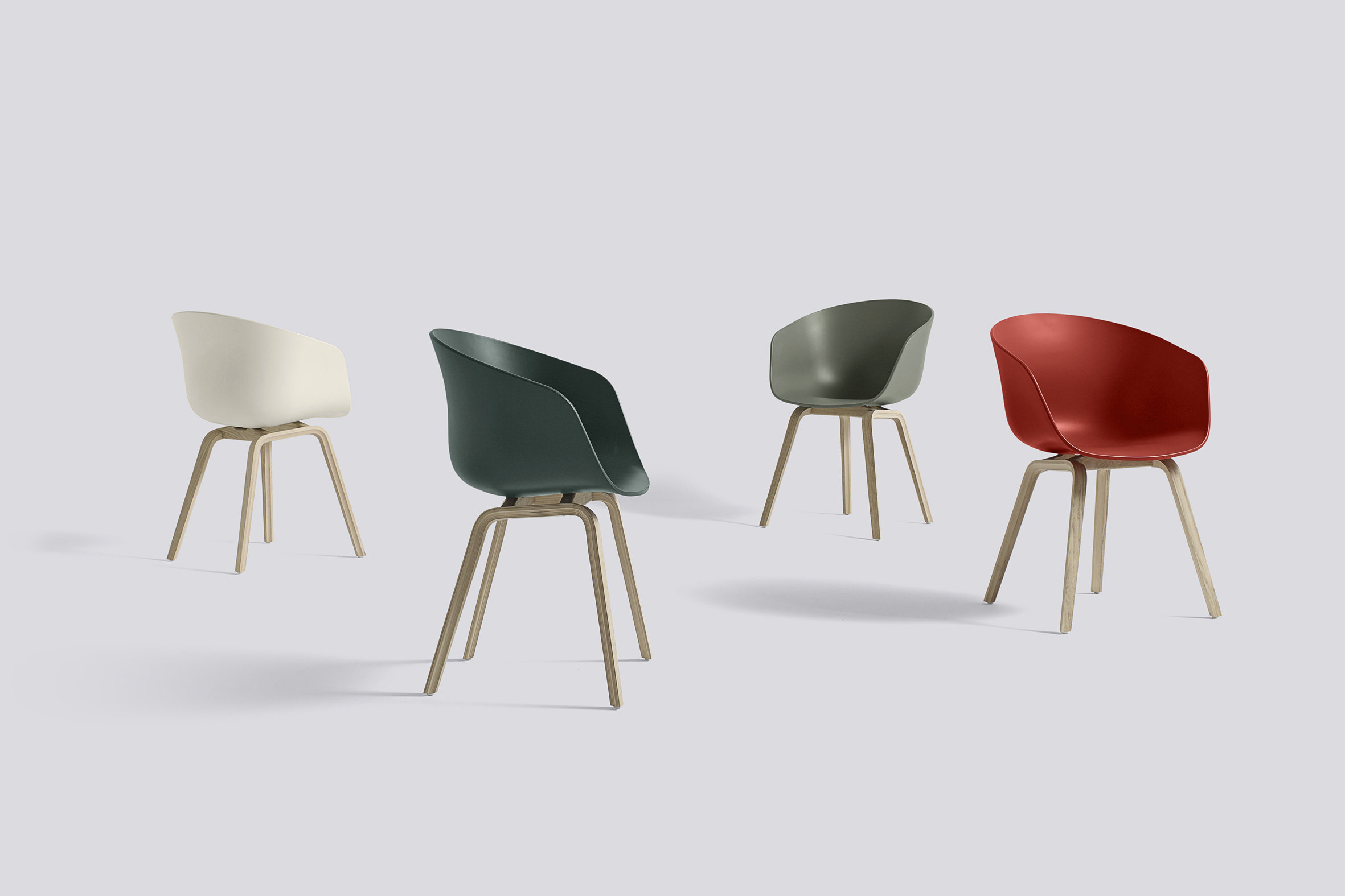 Designklassiker Schalenstuhl in vielen Farbvariationen