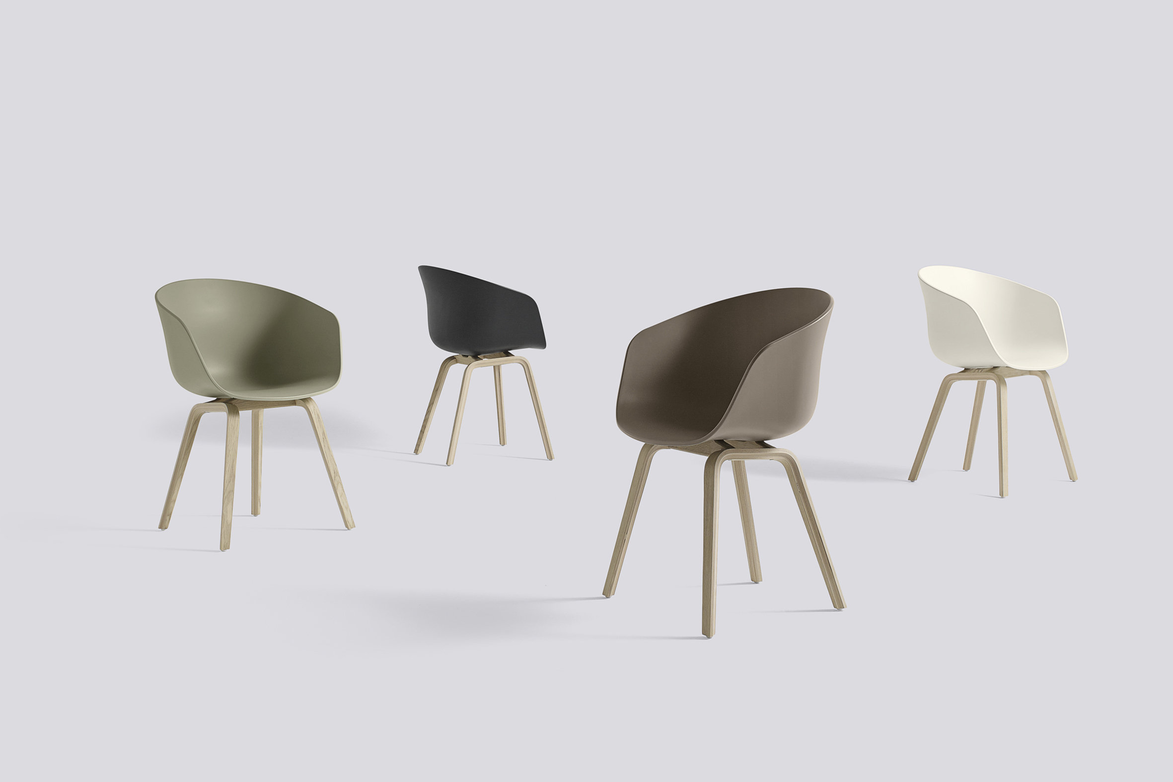 Designklassiker Schalenstuhl in vielen Farbvariationen