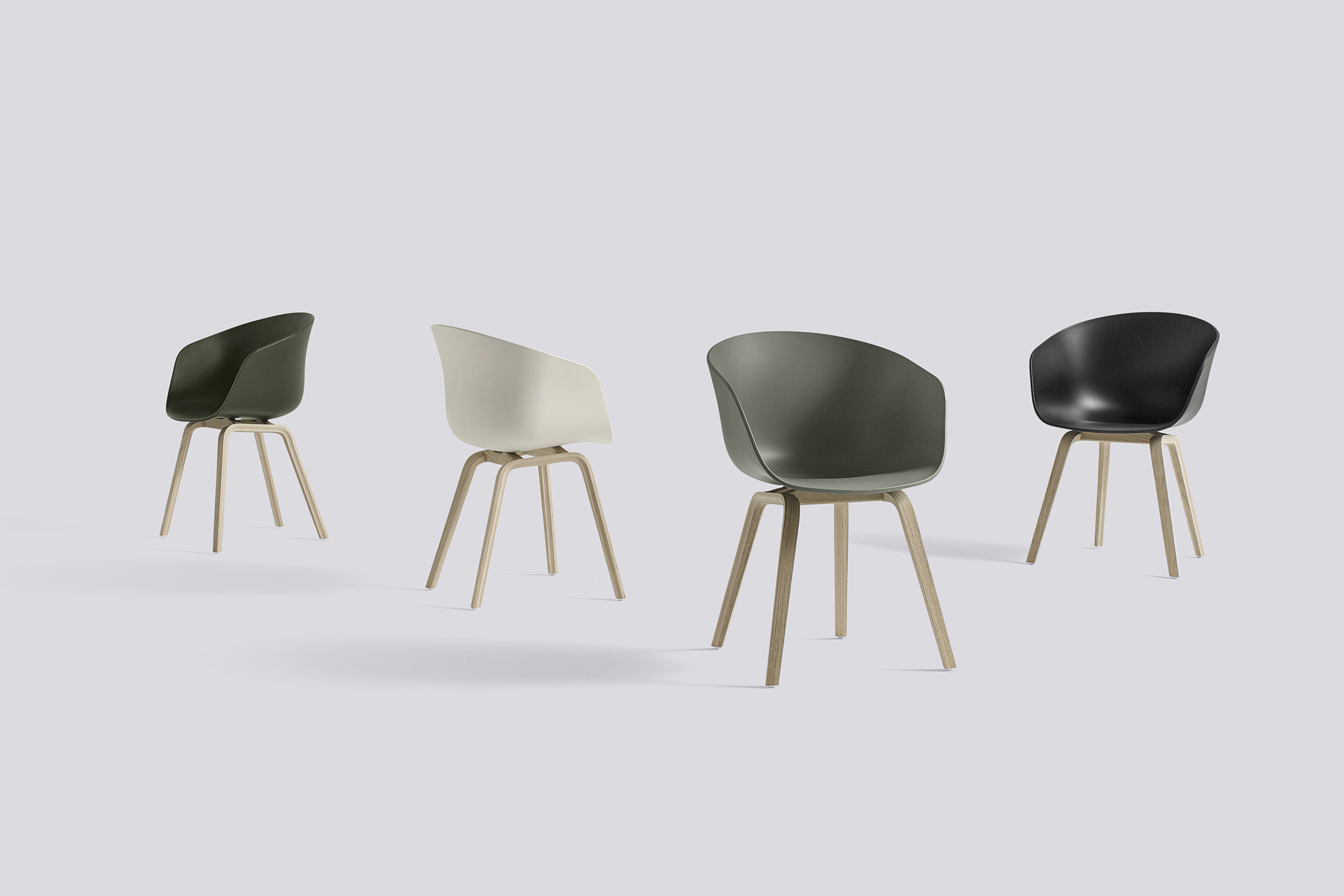 Designklassiker Schalenstuhl in vielen Farbvariationen