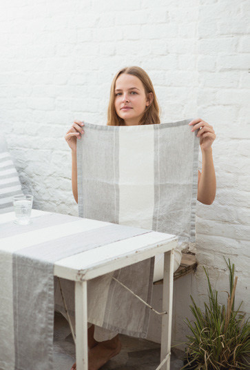 LIBECO Handtuch in 100% Leinen mehrfarbig