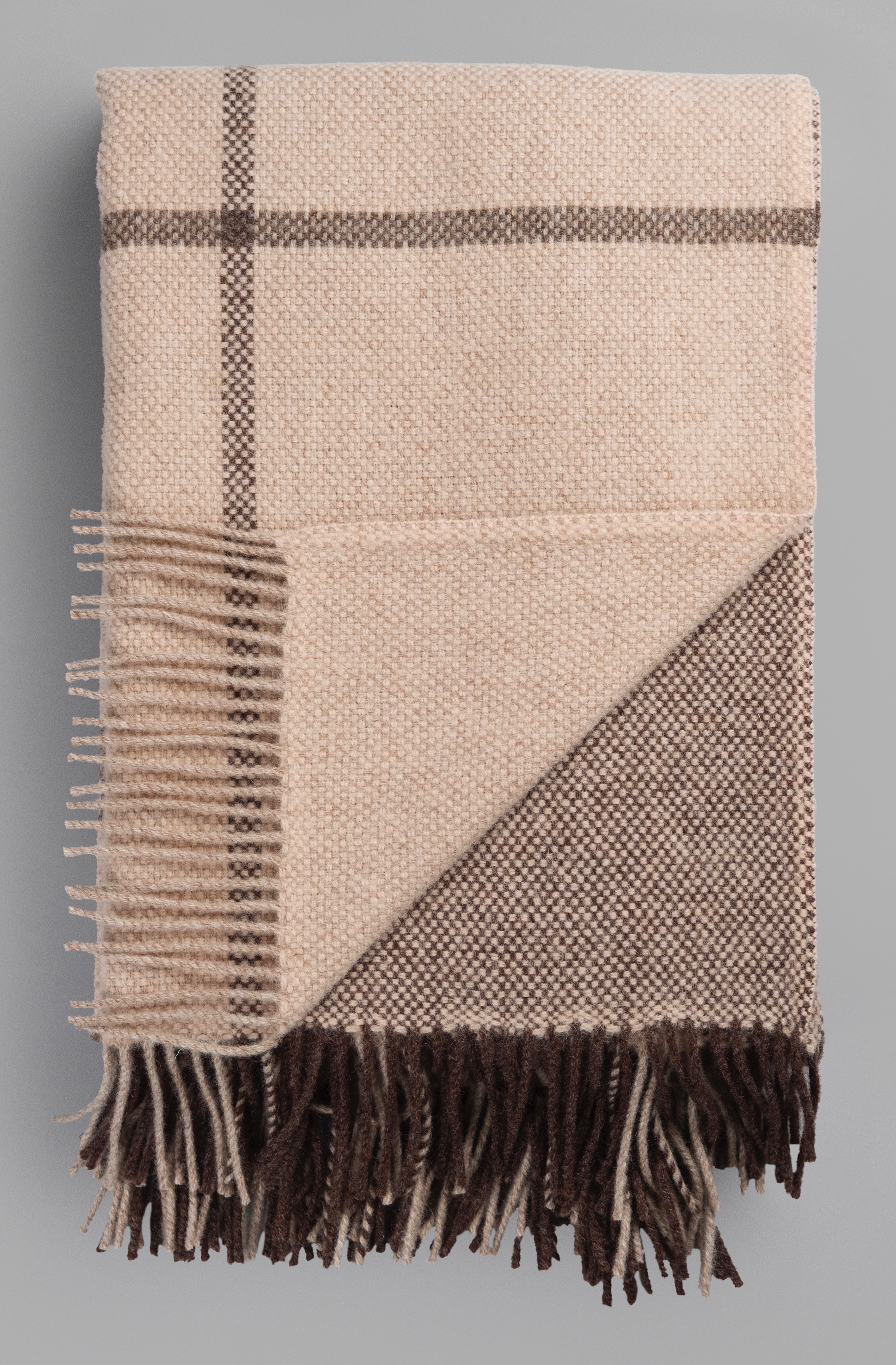 Norwegische Lammwoll Decke Røros Tweed Filos 145x220cm