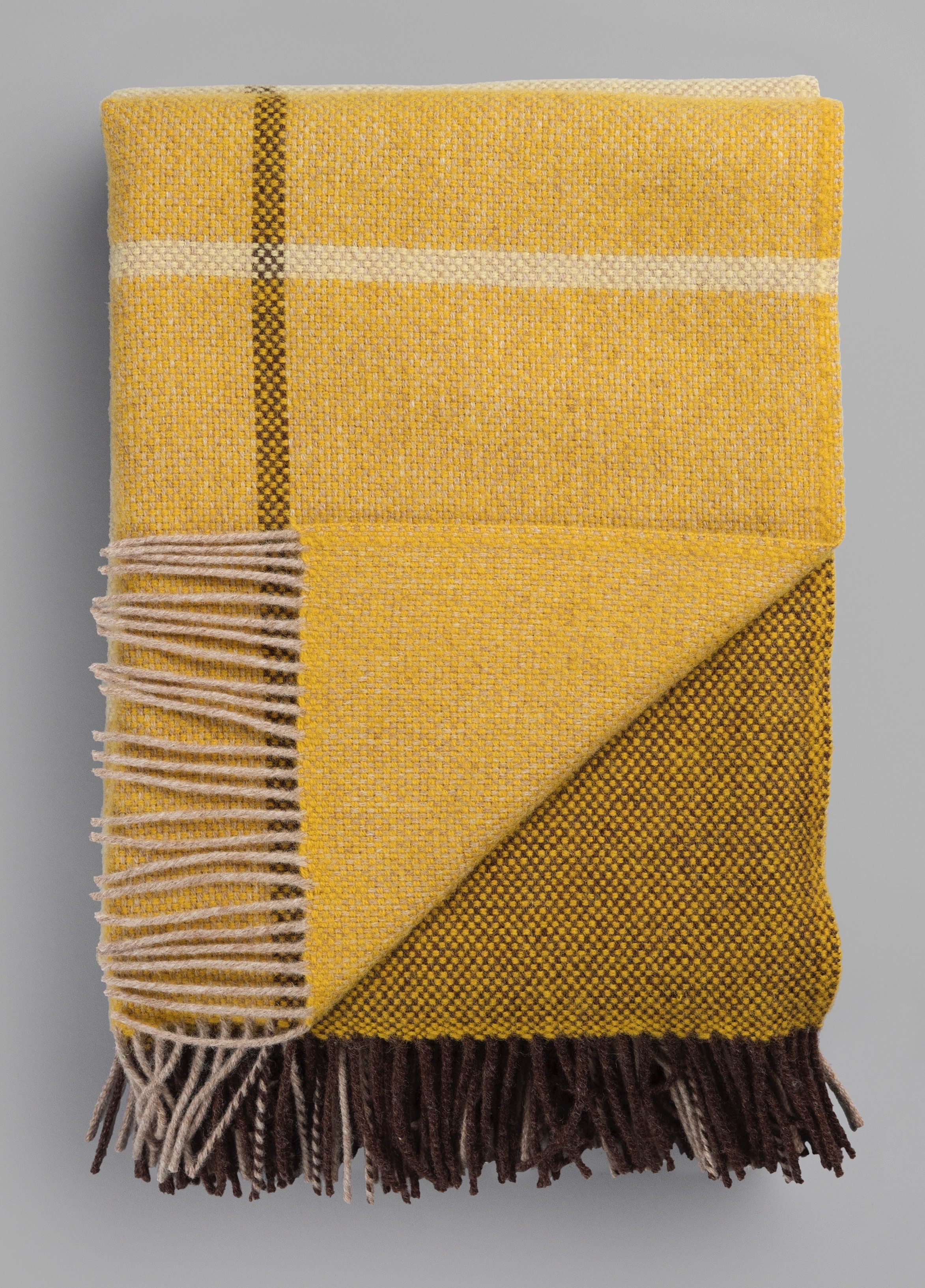 Norwegische Lammwoll Decke Røros Tweed Filos 145x220cm