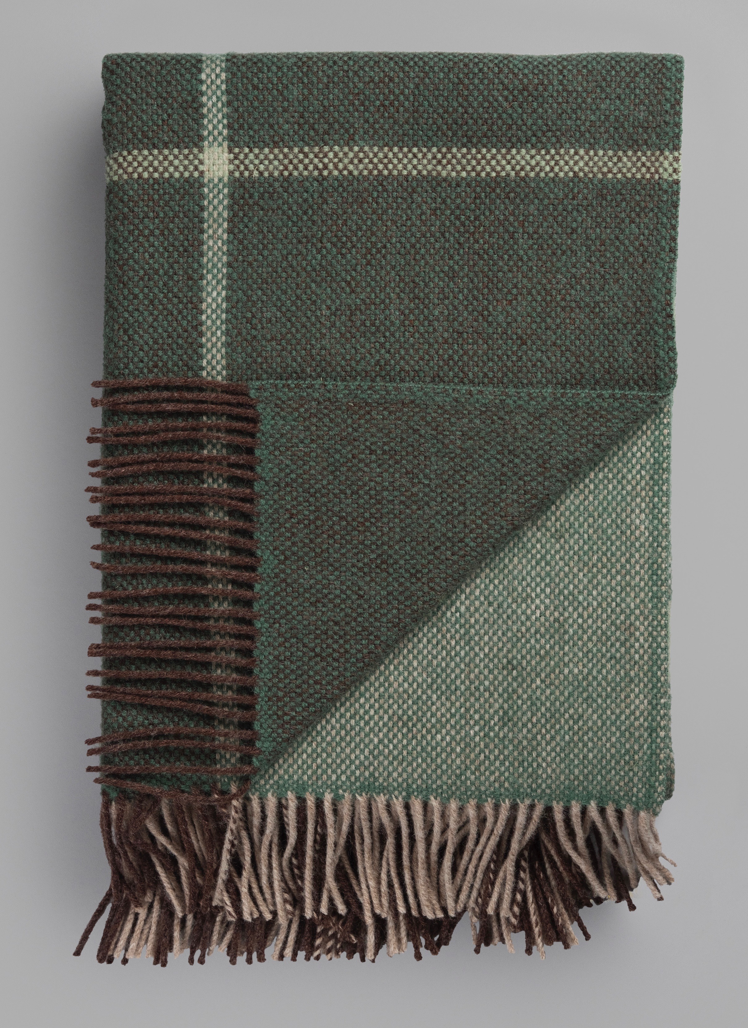 Norwegische Lammwoll Decke Røros Tweed Filos 145x220cm
