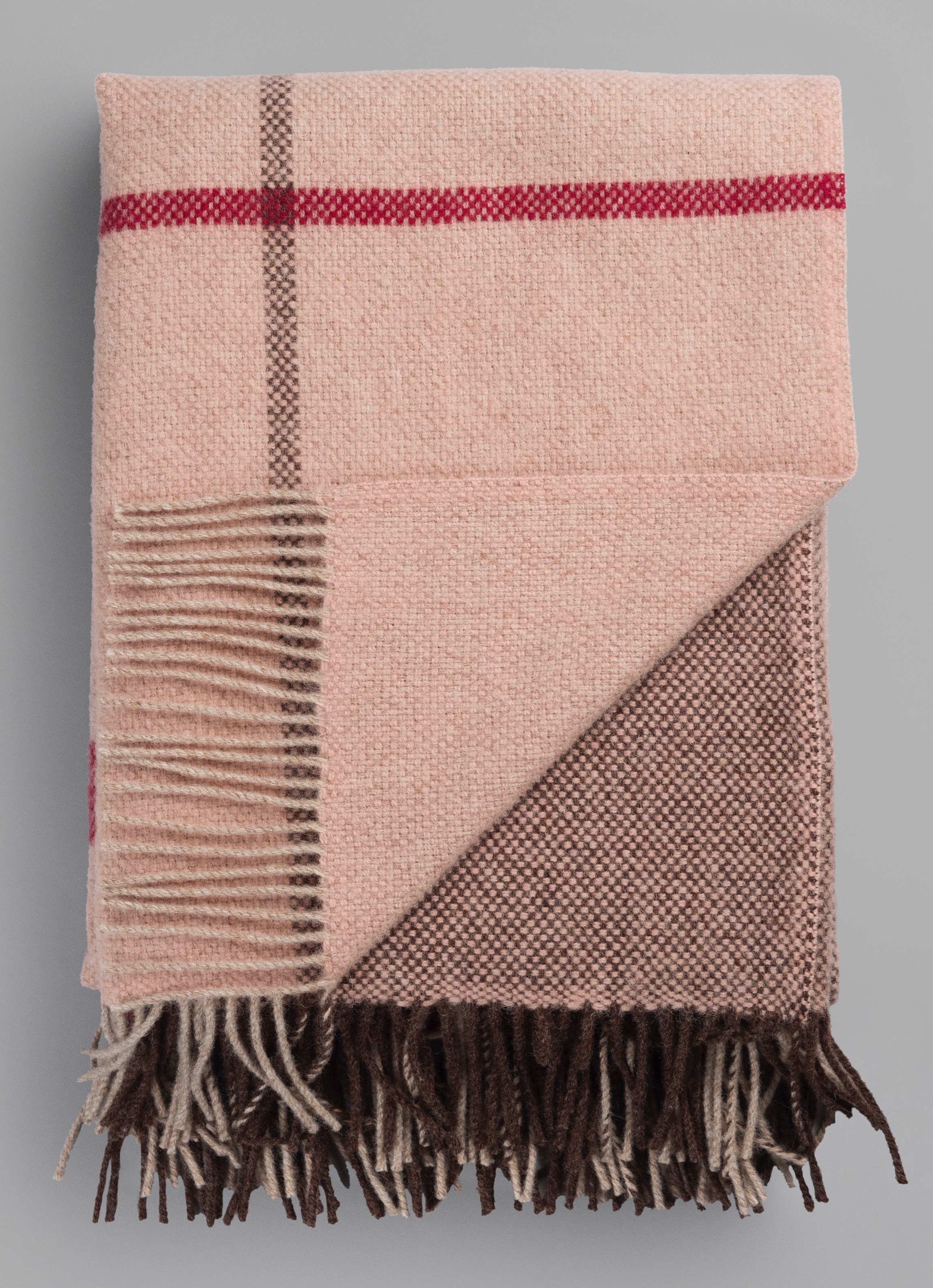 Norwegische Lammwoll Decke Røros Tweed Filos 145x220cm