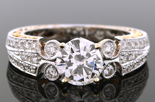 Item #4184 Engagement Ring With Amazing Details 4184