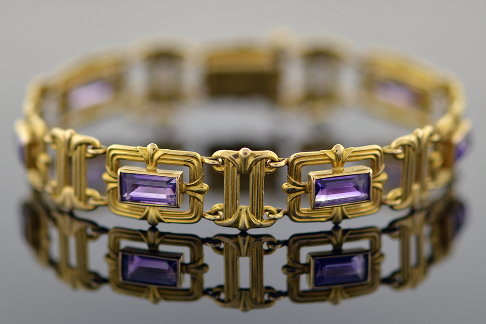 Item #1238 Victorian Amethyst Bracelet 1238