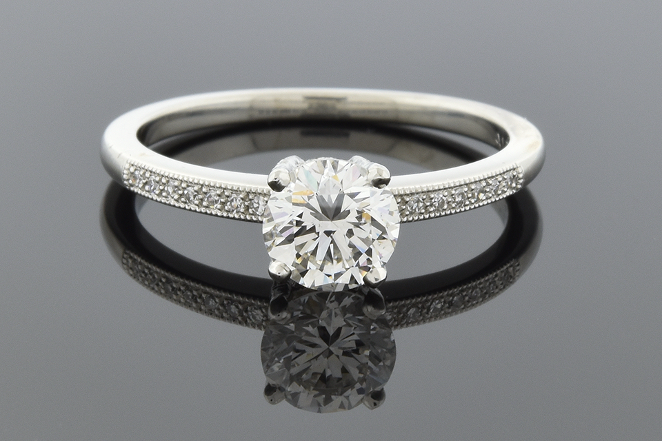 Item #5948 Lucie Campbell Classic Diamond Engagement Ring 5948