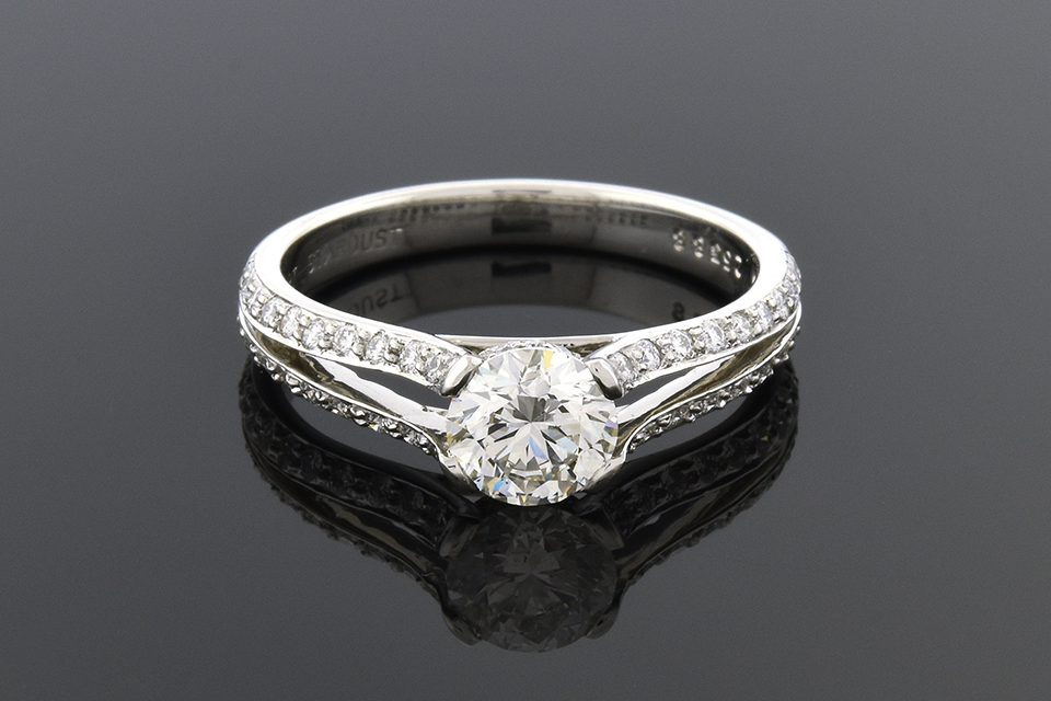 Item #6083 Split Shank Diamond Engagement Ring 6083
