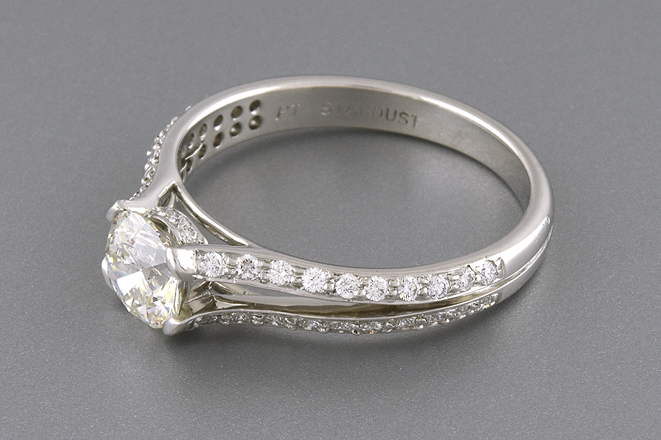 Item #6083 Split Shank Diamond Engagement Ring