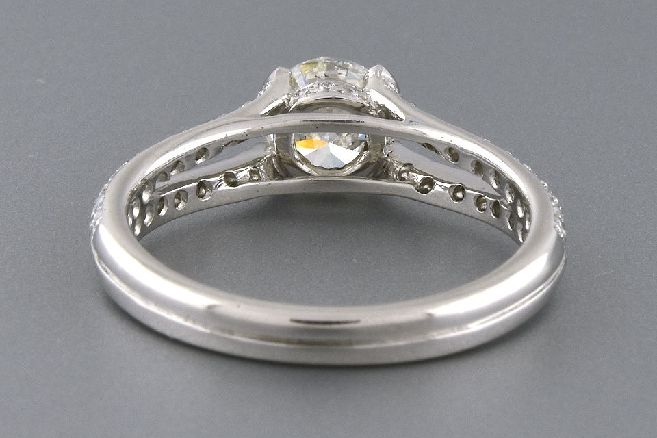 Item #6083 Split Shank Diamond Engagement Ring