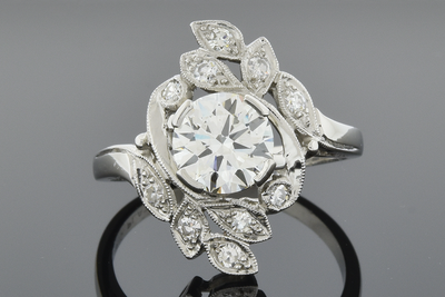 Item #5359 Garden of Diamonds Vintage Ring Item #5359 Garden of Diamonds Vintage Ring