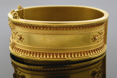 Item #4830 Wide Etruscan Bangle Bracelet Item #4830 Wide Etruscan Bangle Bracelet