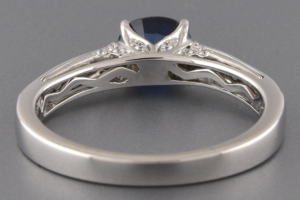 Item #1671 Sapphire and Diamond Ring by Simon G