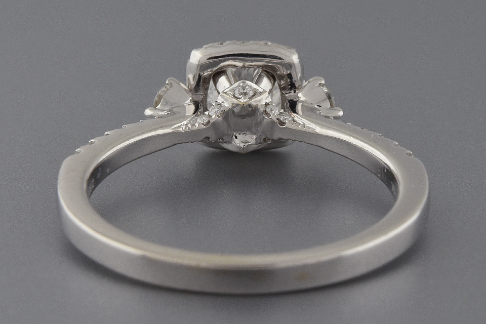 Item #6179 Diamond Halo Engagement Ring with Subtle Details
