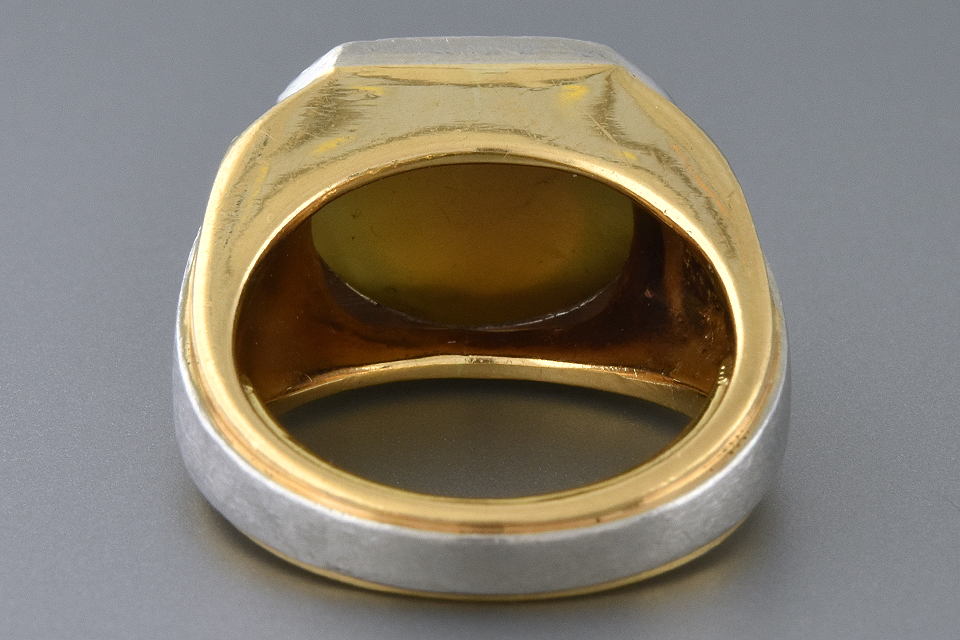 Heavy Gents Cat's Eye Chrysoberyl Ring