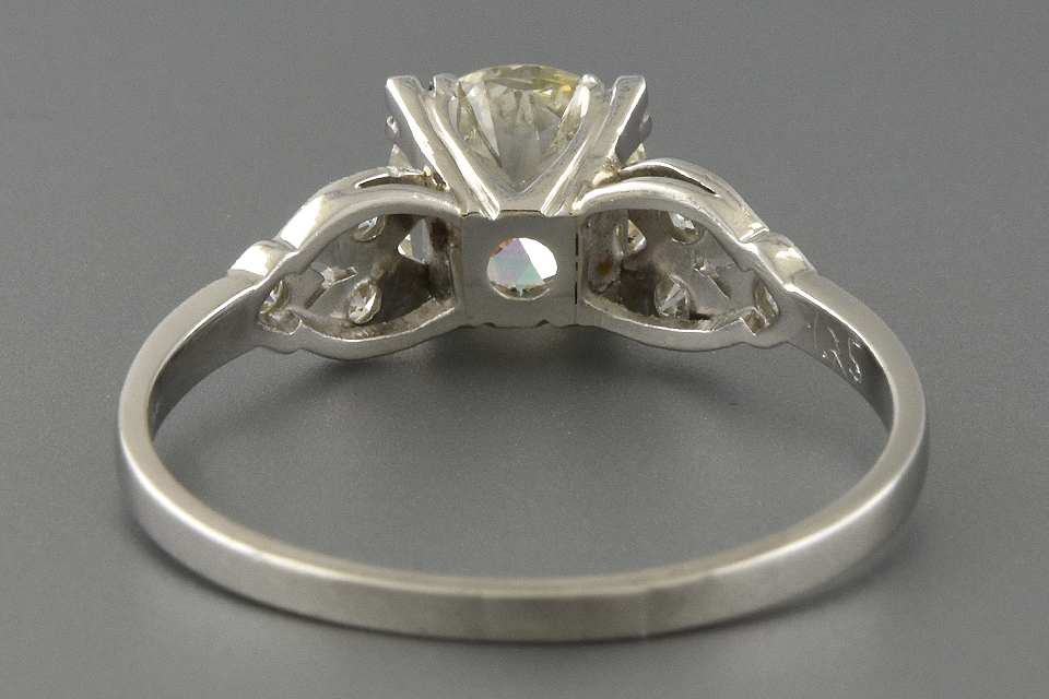 Vintage Side Design Engagement Ring