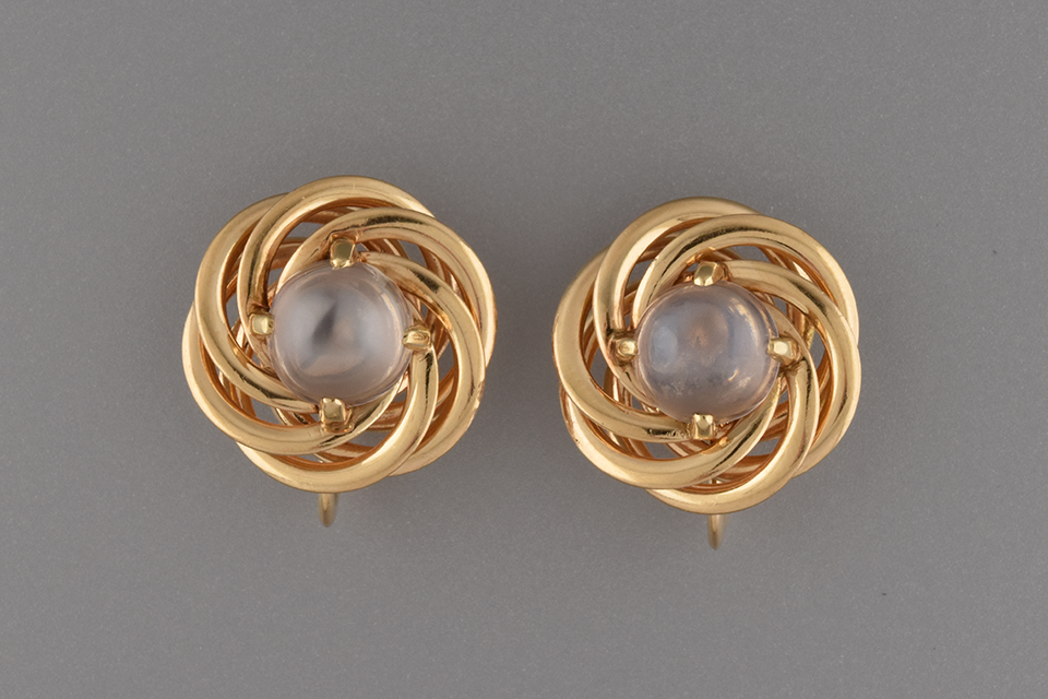 Moonstone Bracelet & Earring Suite by F&F Felger