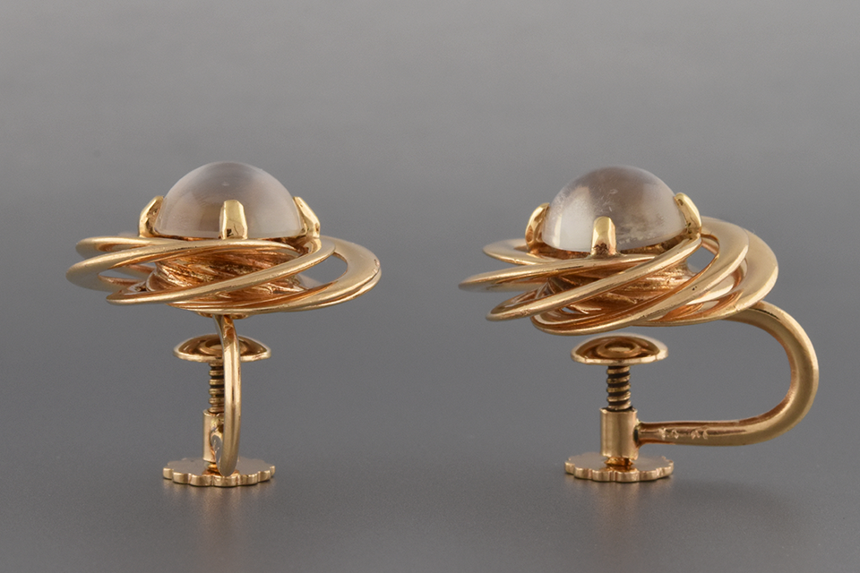Moonstone Bracelet & Earring Suite by F&F Felger