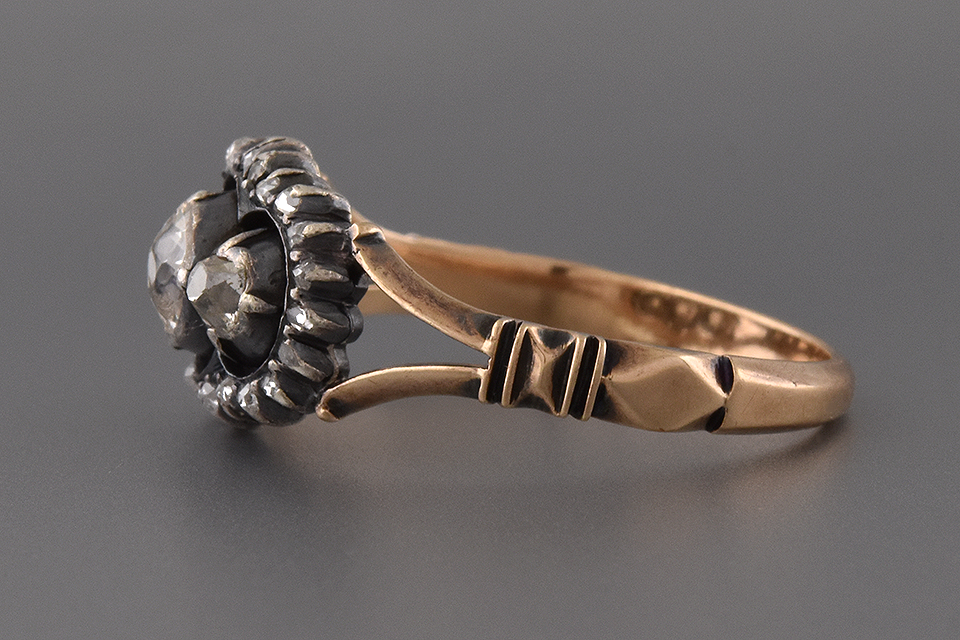 Mid-Victorian Three Stone Diamond Ring