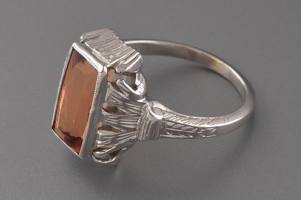 Art Deco Imperial Topaz Ring