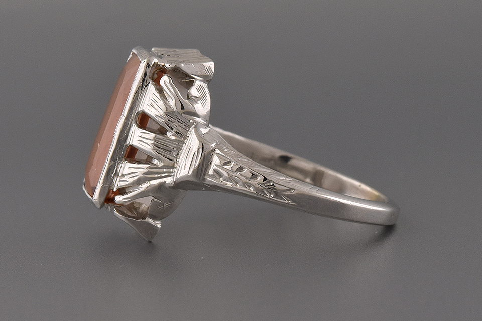 Art Deco Imperial Topaz Ring