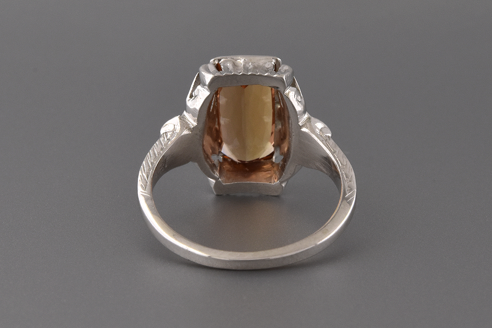 Art Deco Imperial Topaz Ring