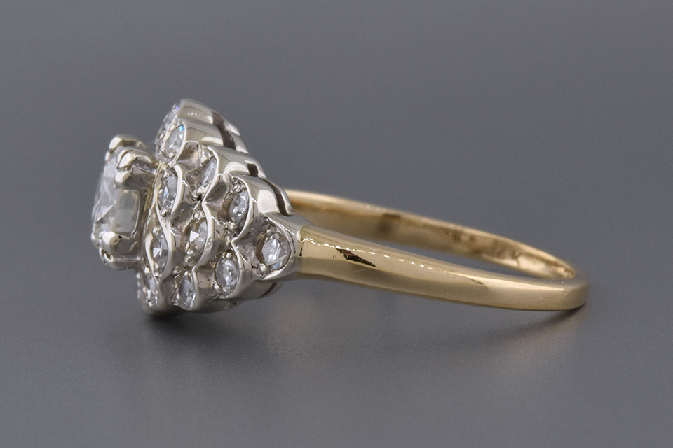 Mid-Century Diamond Statement Ring