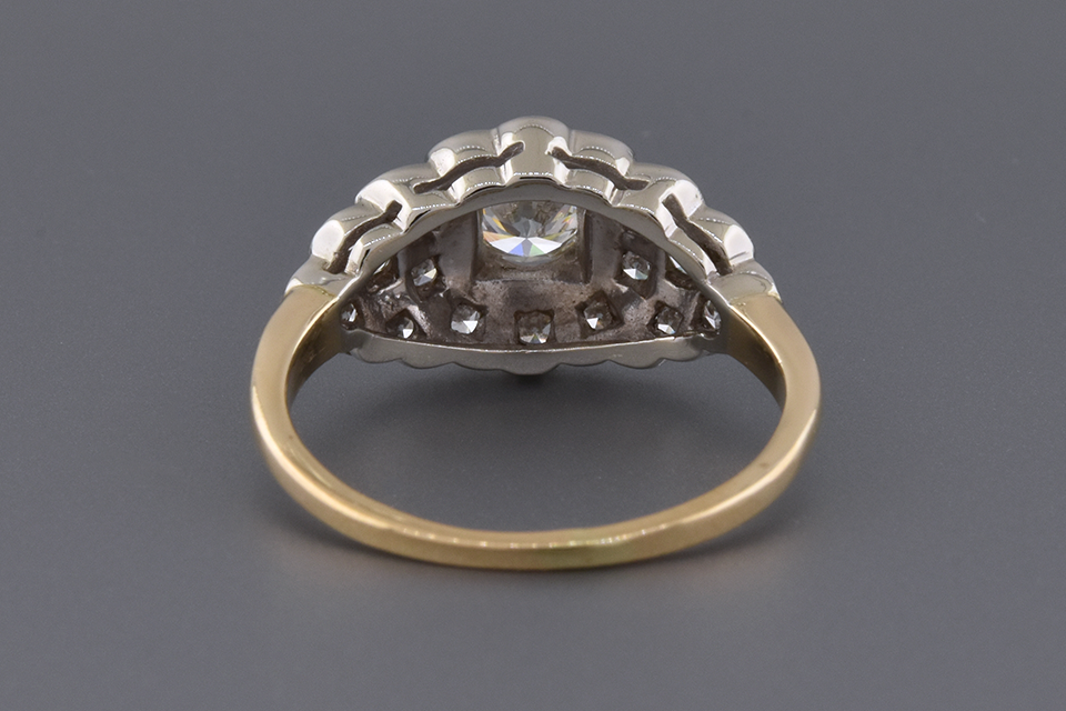 Mid-Century Diamond Statement Ring