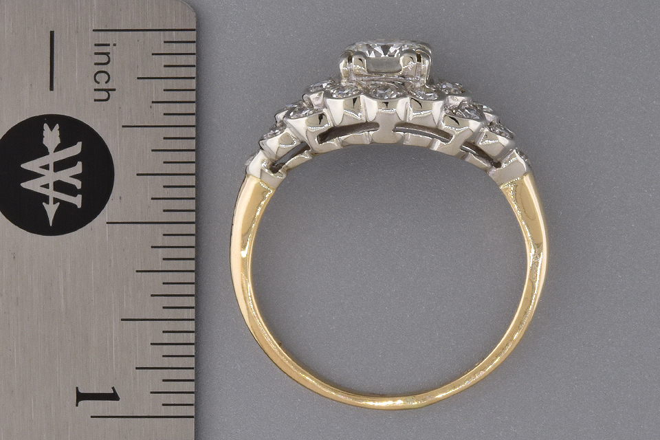 Mid-Century Diamond Statement Ring