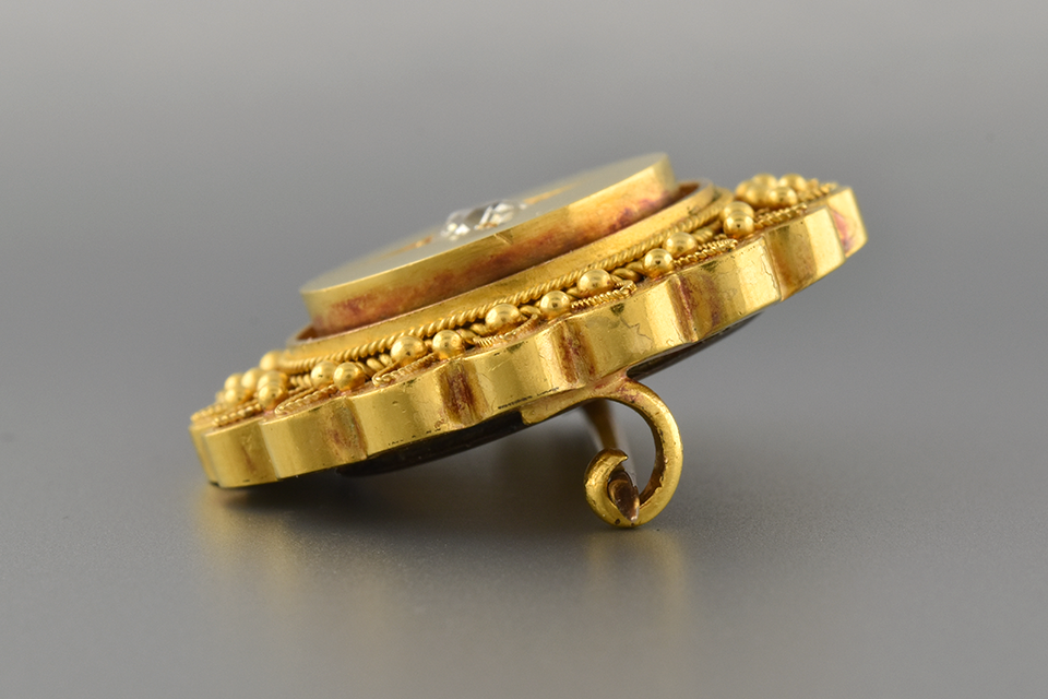 Victorian Diamond Brooch And Earring Suite