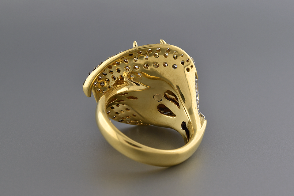 Floral Pearl And Diamond Ring