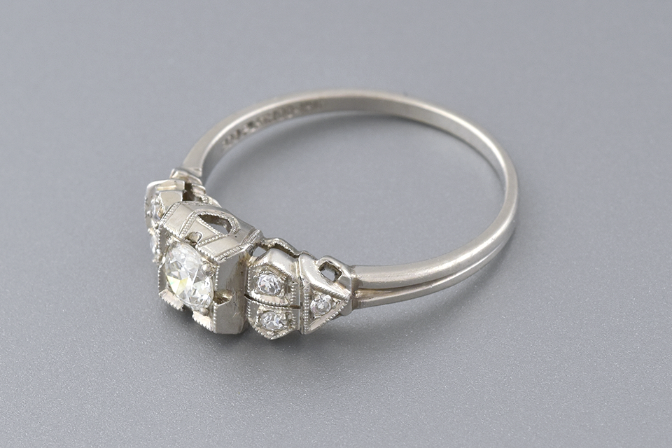 Art Deco Beauty: Handmade Diamond Ring