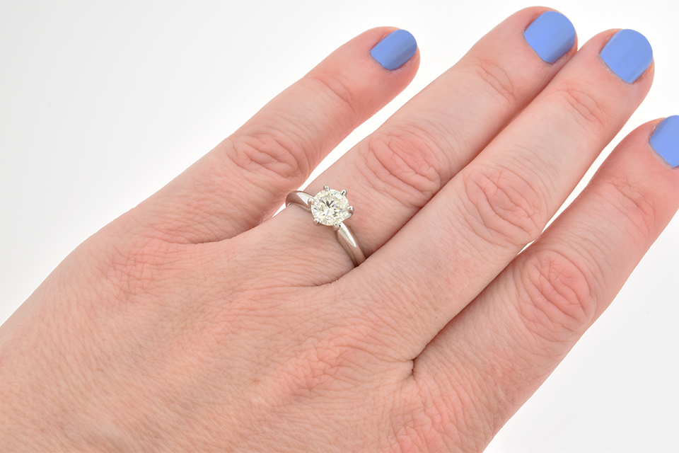Classic 1.02 Carat Diamond Solitaire Engagement Ring