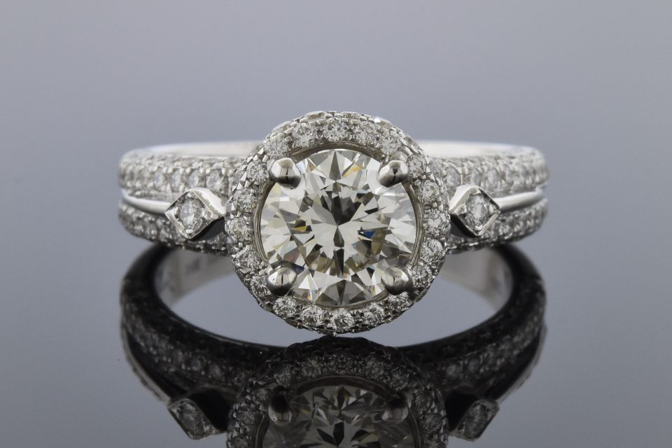 Item # 10180 Simon G. Engagement Ring with Diamond Details 10180