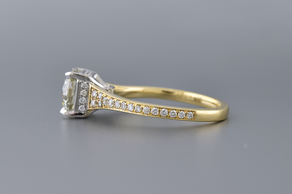 Bright 1.72 Carat Diamond Engagement Ring