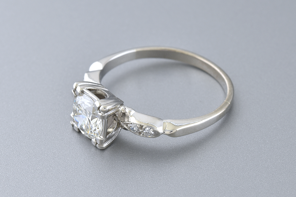 Vintage .91 Carat Diamond Engagement Ring