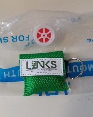 CPR Face Shields on a key ring