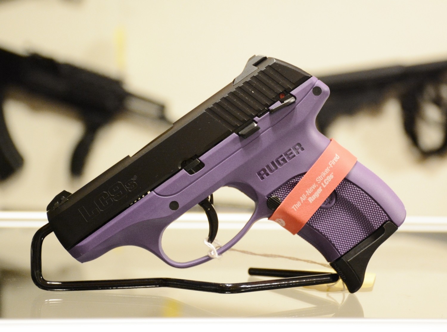 purple 9mm handgun