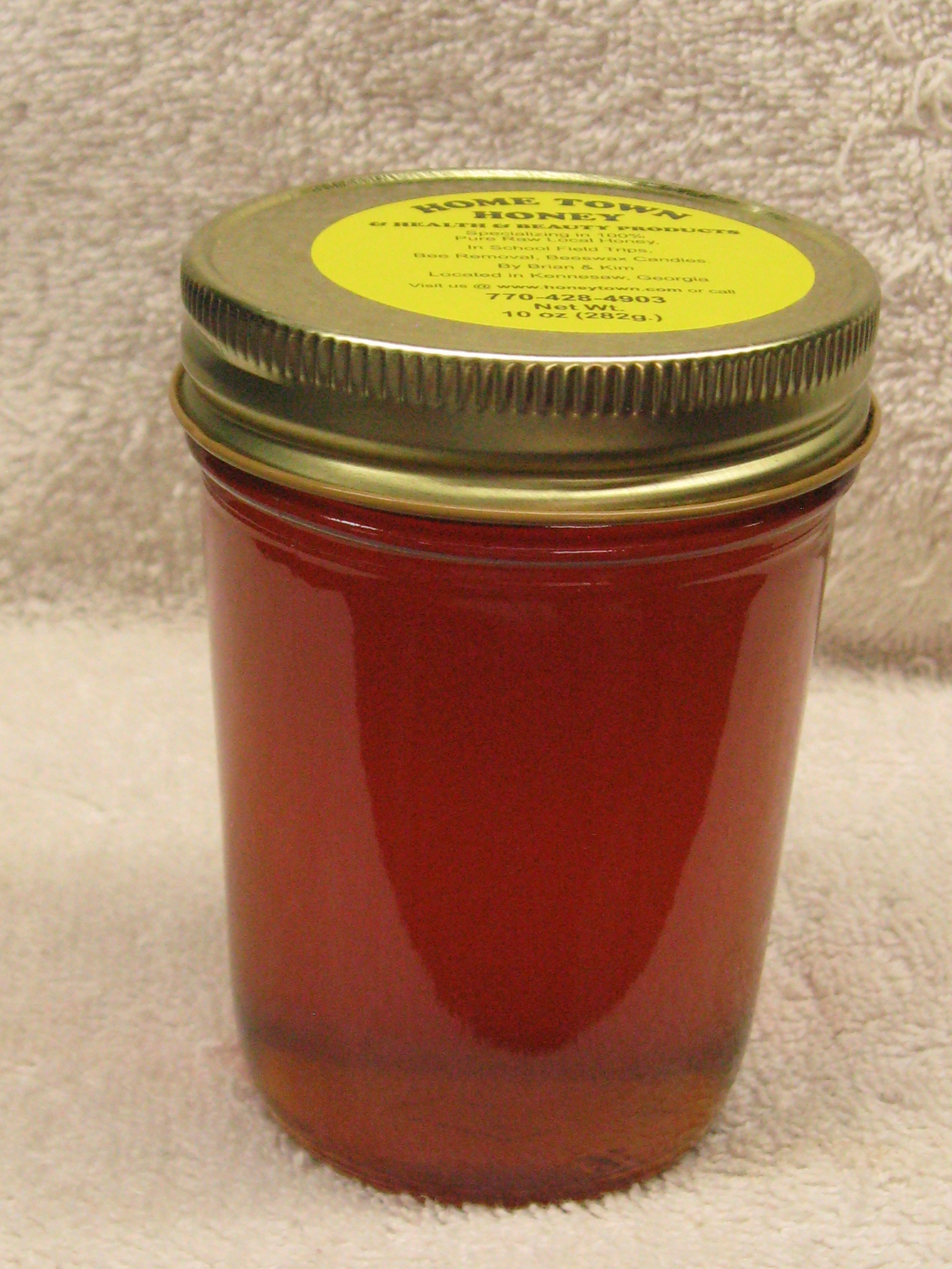 Honey Half Pint Glass 10 oz 10ozHalfPtG
