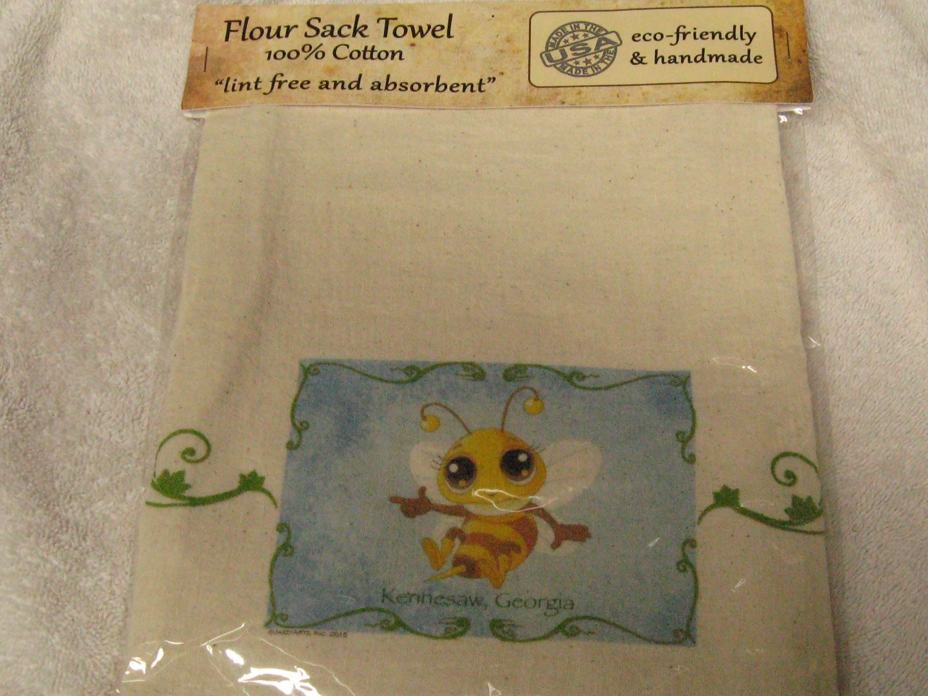 Towel- Bee Flour Sack Hand Towel hth002