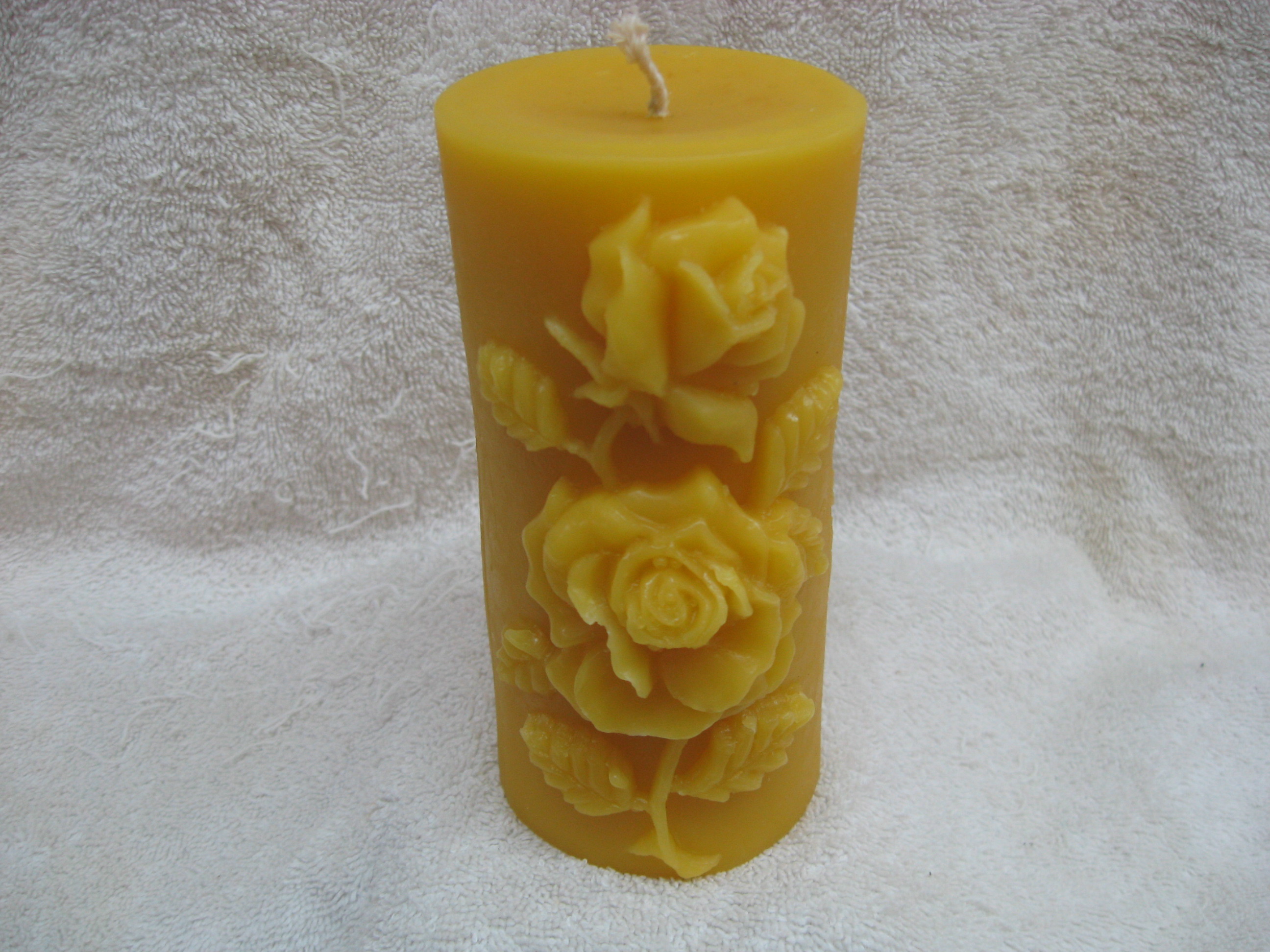 Rose Pillar Candle 0012115