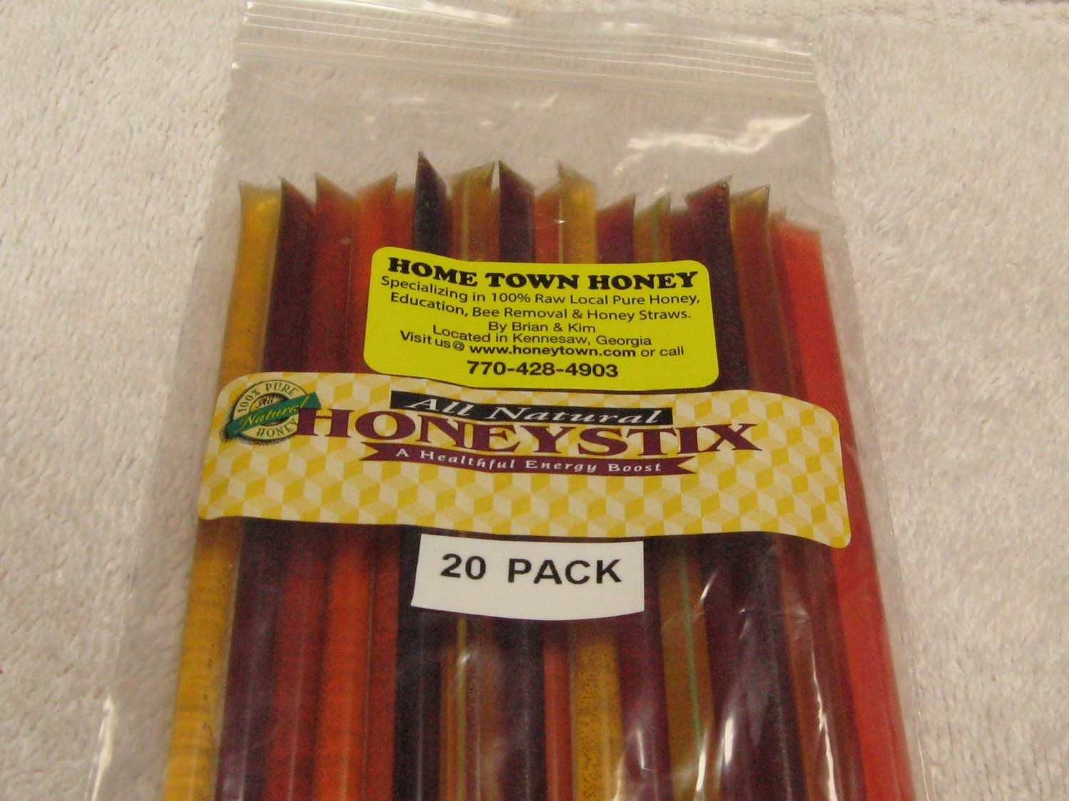 Variety Pack of Honey Straws- 20 Straws. | Natural Honey | Georgia ...