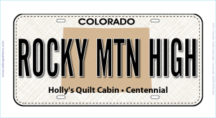 Rocky Mountain High License Plate Rocky Mountain High License Plate